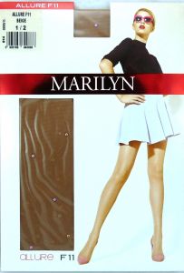 Marilyn ALLURE F11 R1/2 rajstopy wzór beige jety